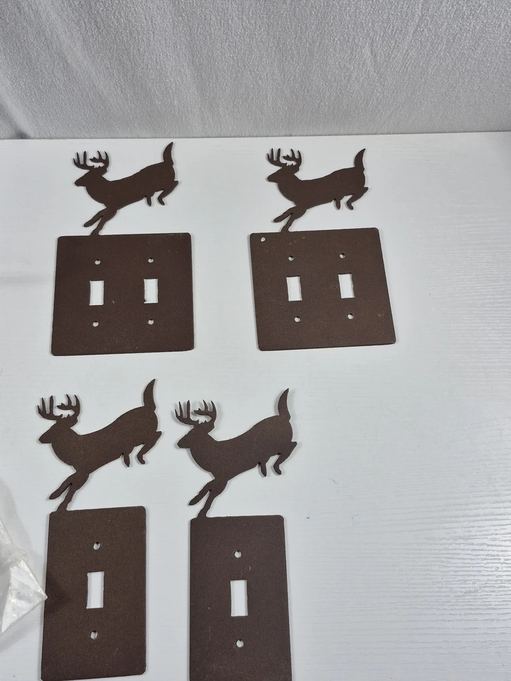 Rustic Jumping Deer switch plate covers set of 6...
